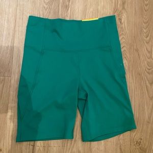 All in Motion Green Biker Shorts